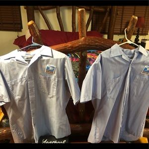 Like new. Vintage striped carrier shirt lot.